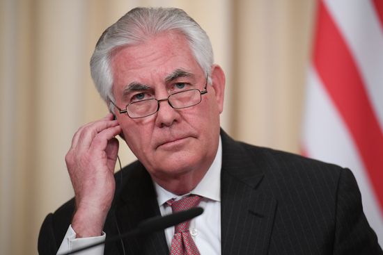News conference by Russian Foreign Minister Sergei Lavrov and U.S. Secretary of State Rex Tillerson