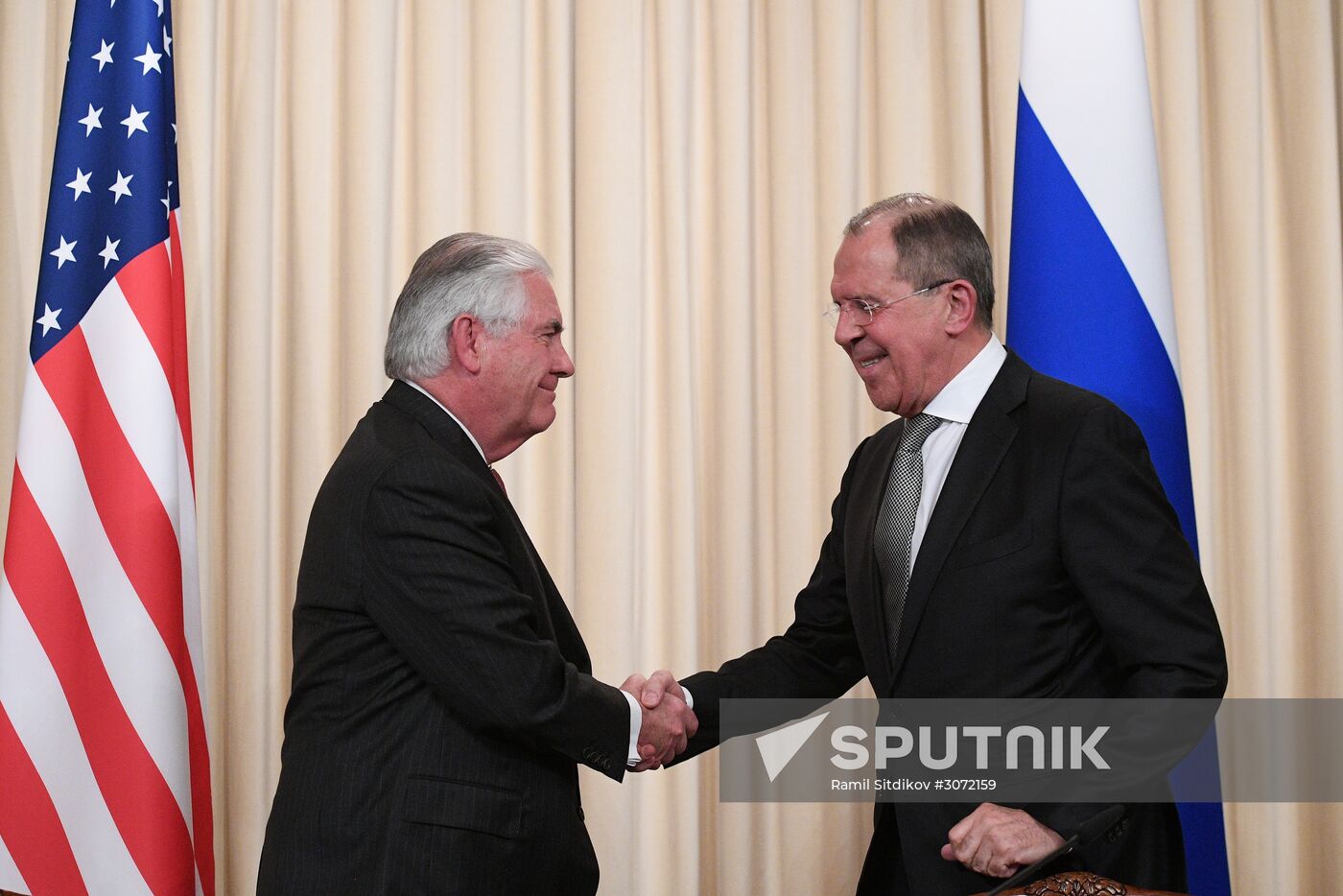 News conference by Russian Foreign Minister Sergei Lavrov and U.S. Secretary of State Rex Tillerson