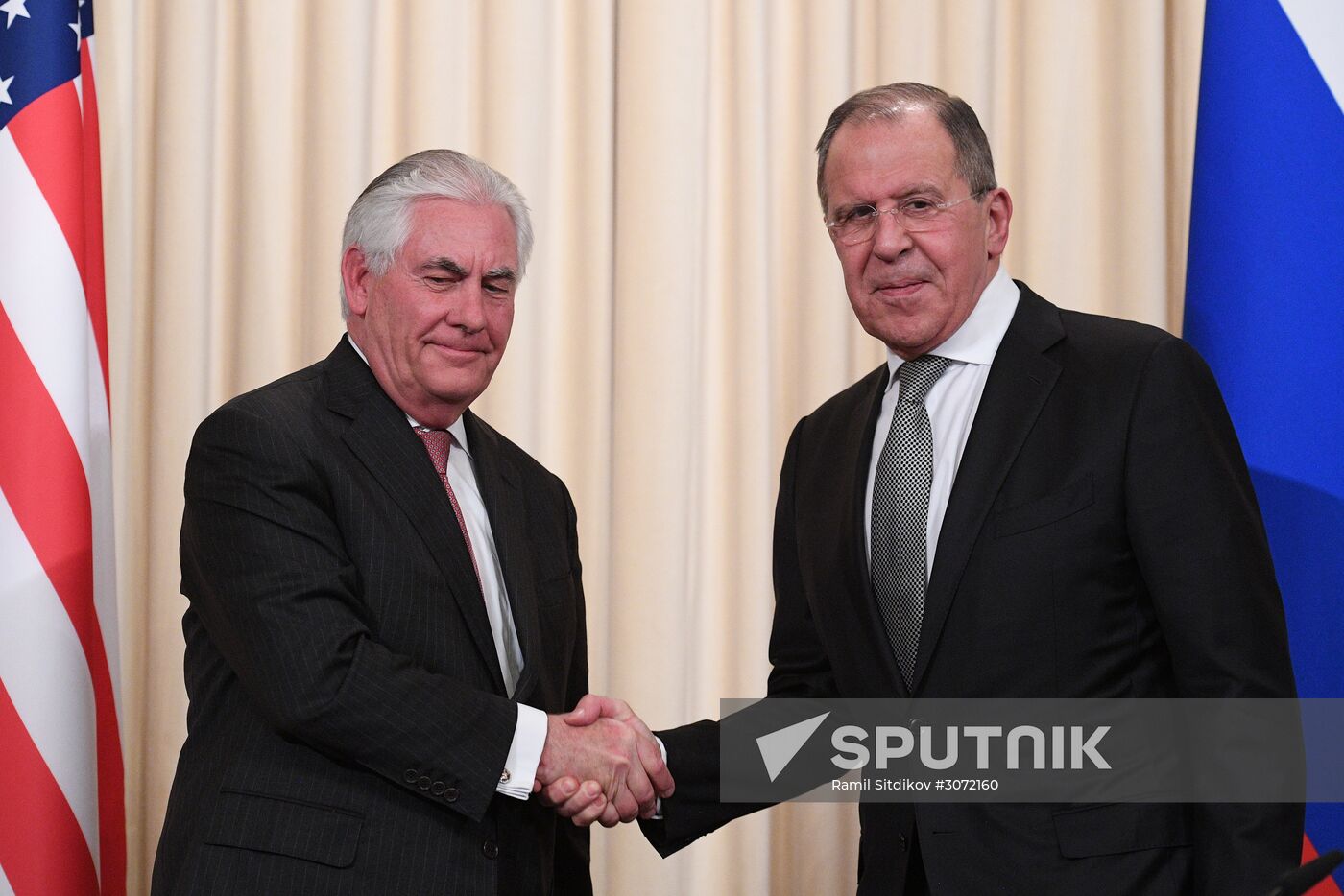 News conference by Russian Foreign Minister Sergei Lavrov and U.S. Secretary of State Rex Tillerson