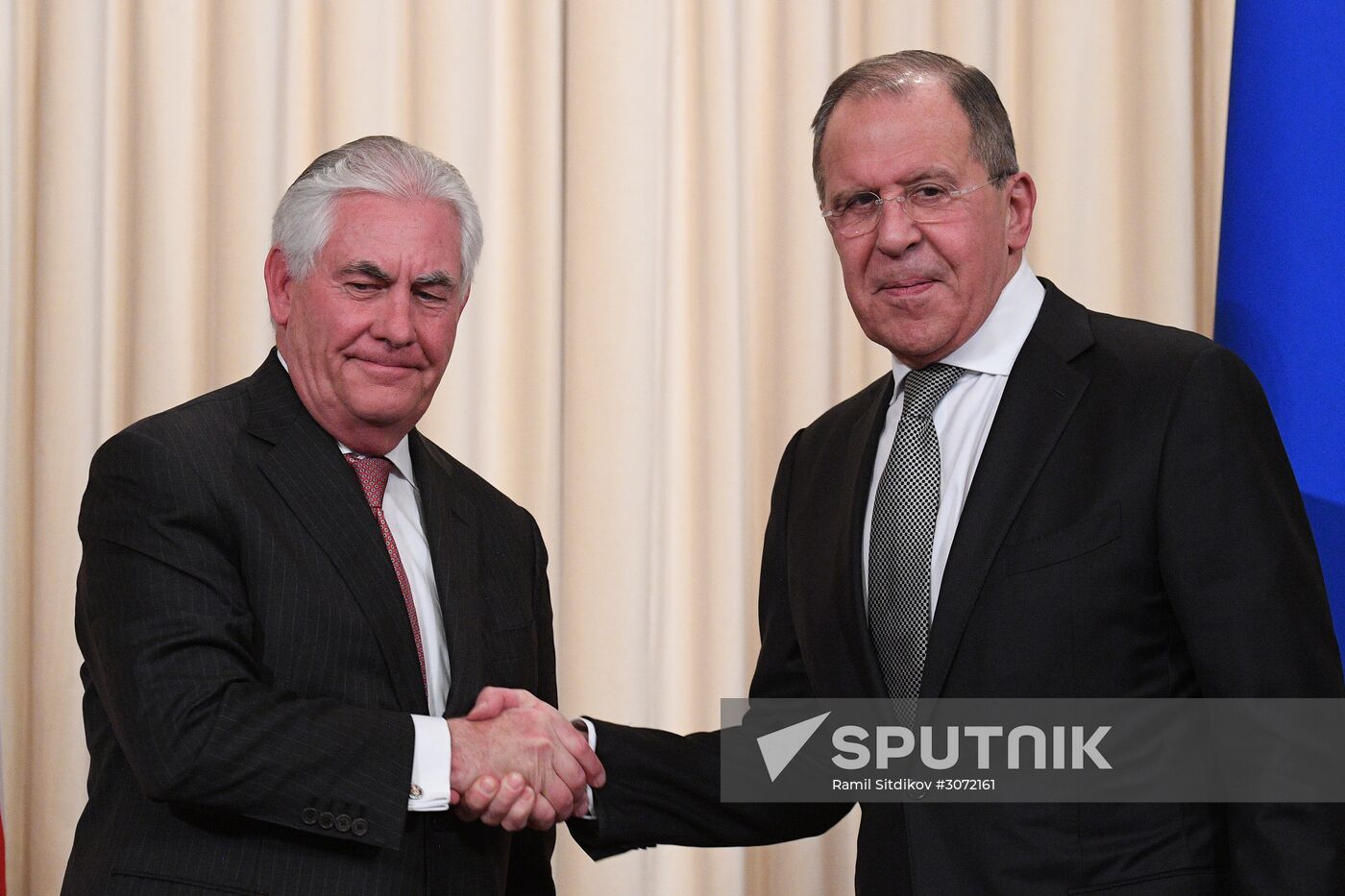 News conference by Russian Foreign Minister Sergei Lavrov and U.S. Secretary of State Rex Tillerson
