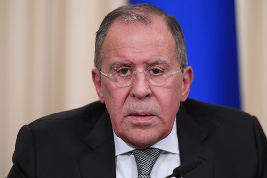 News conference by Russian Foreign Minister Sergei Lavrov and U.S. Secretary of State Rex Tillerson