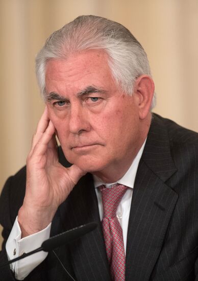 News conference by Russian Foreign Minister Sergei Lavrov and U.S. Secretary of State Rex Tillerson