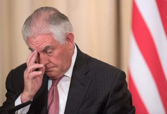 News conference by Russian Foreign Minister Sergei Lavrov and U.S. Secretary of State Rex Tillerson