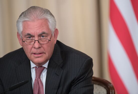 News conference by Russian Foreign Minister Sergei Lavrov and U.S. Secretary of State Rex Tillerson