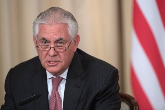 News conference by Russian Foreign Minister Sergei Lavrov and U.S. Secretary of State Rex Tillerson