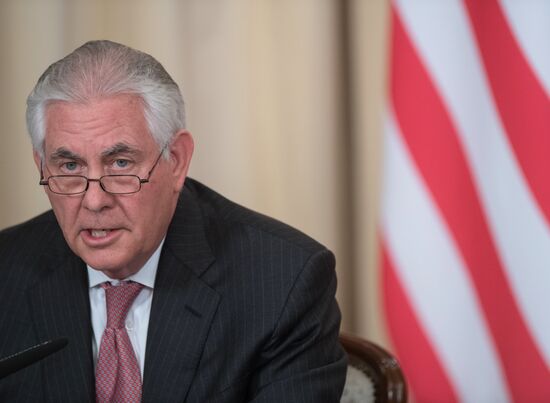 News conference by Russian Foreign Minister Sergei Lavrov and U.S. Secretary of State Rex Tillerson