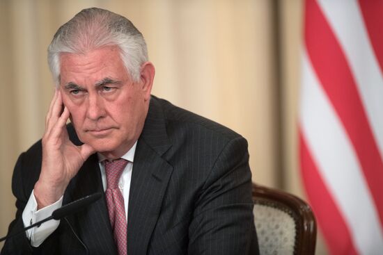 News conference by Russian Foreign Minister Sergei Lavrov and U.S. Secretary of State Rex Tillerson