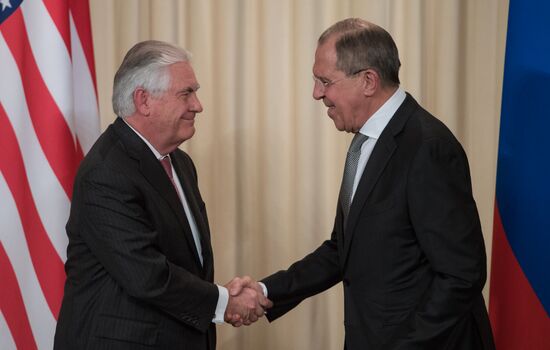 News conference by Russian Foreign Minister Sergei Lavrov and U.S. Secretary of State Rex Tillerson
