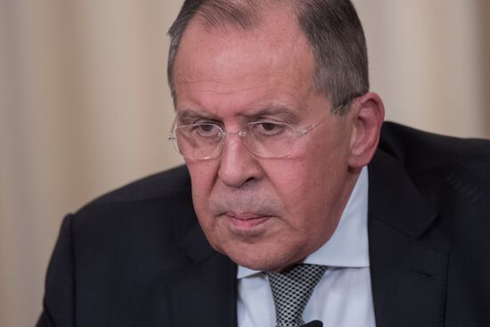 News conference by Russian Foreign Minister Sergei Lavrov and U.S. Secretary of State Rex Tillerson