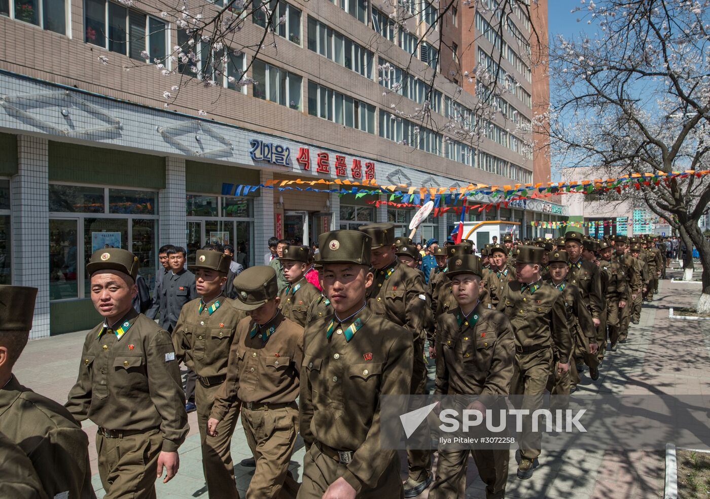 Opening of new residential area on Ryomyong Street in Pyongyang