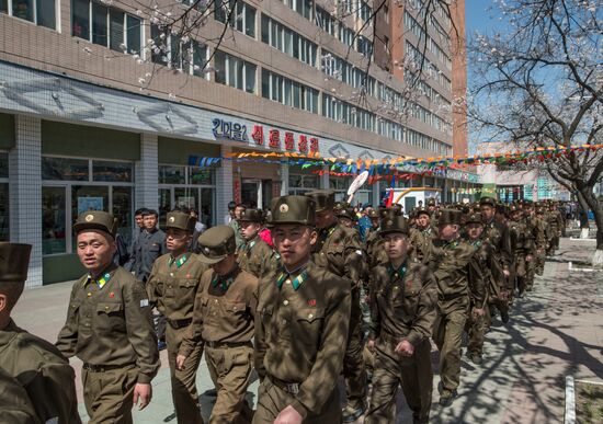 Opening of new residential area on Ryomyong Street in Pyongyang