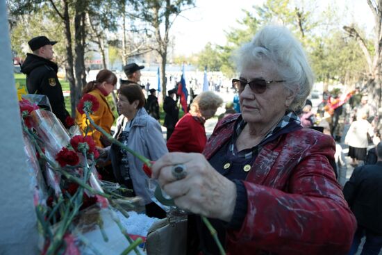 73d anniversary of liberation of Simferopol from Nazi invaders