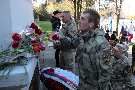 73d anniversary of liberation of Simferopol from Nazi invaders