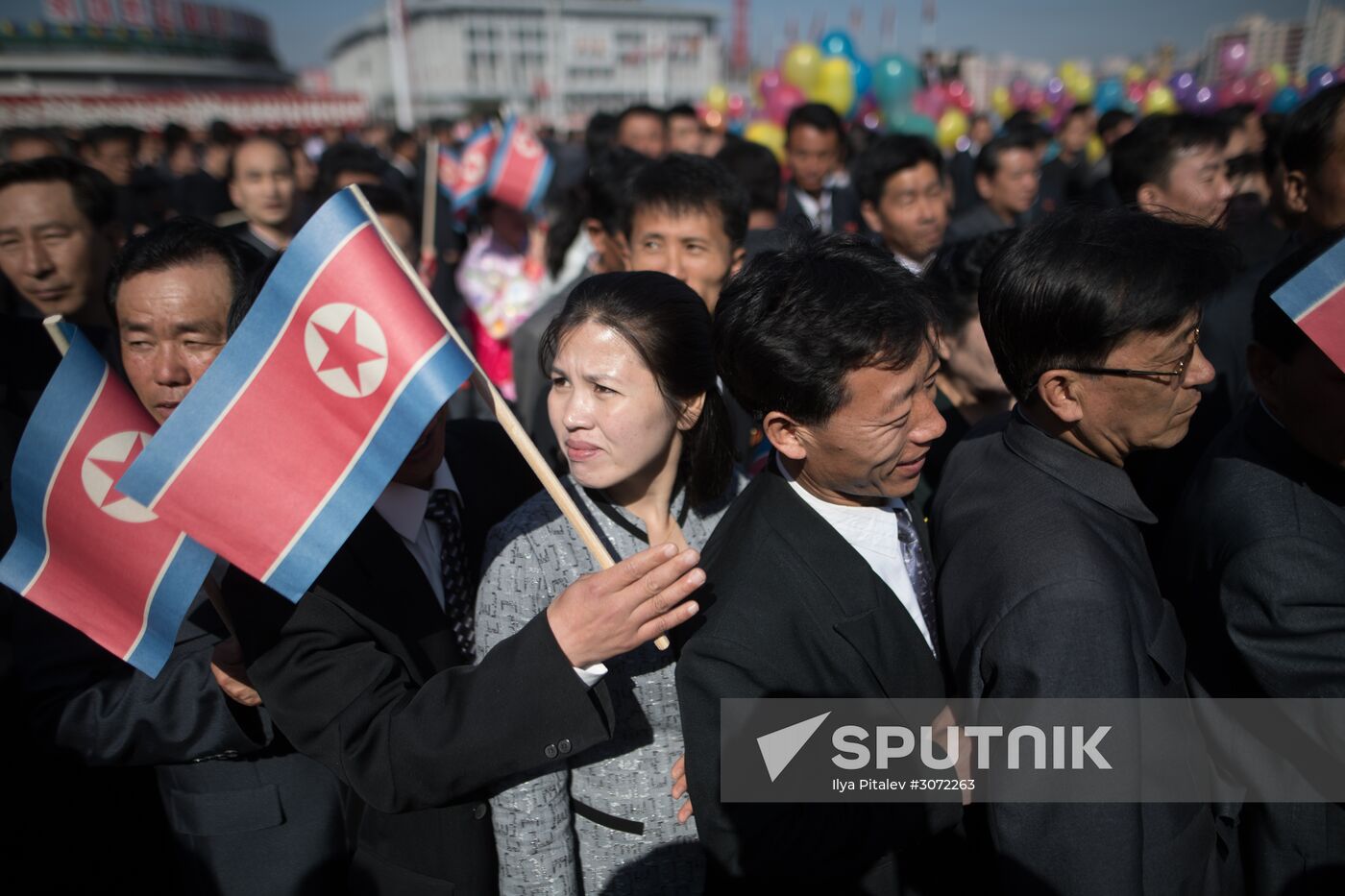 Opening of new residential area on Ryomyong Street in Pyongyang