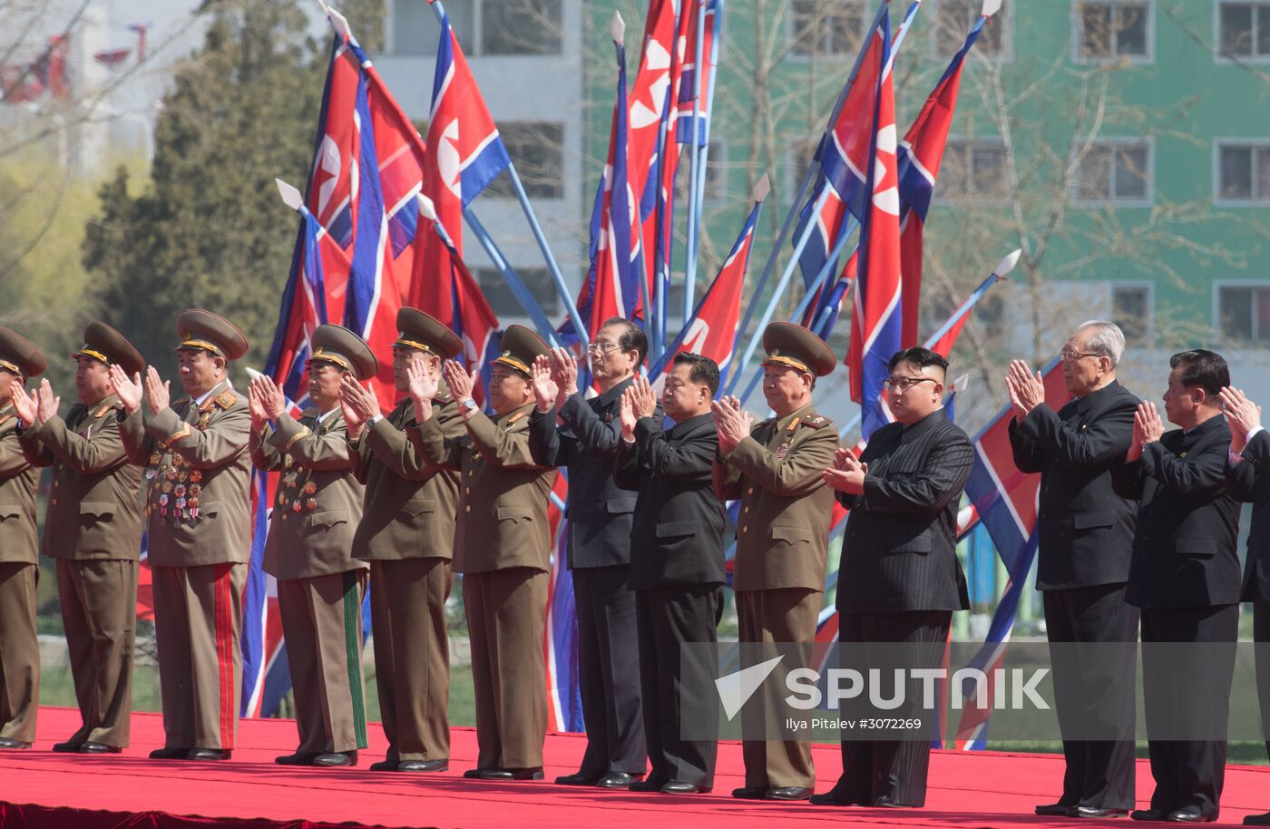 Opening of new residential complex on Ryomyong Street in Pyongyang