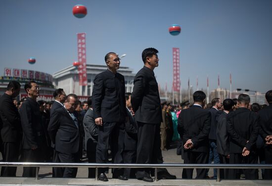 Opening of new residential area on Ryomyong Street in Pyongyang