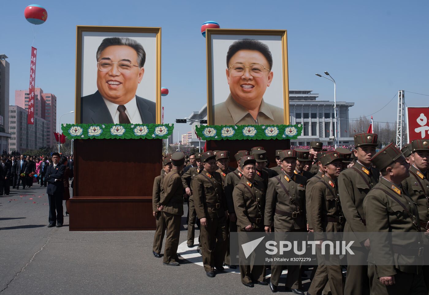 Opening of new residential area on Ryomyong Street in Pyongyang