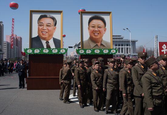 Opening of new residential area on Ryomyong Street in Pyongyang