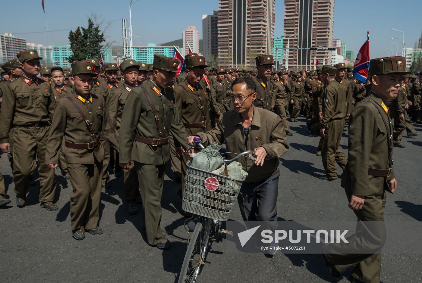 Opening of new residential area on Ryomyong Street in Pyongyang