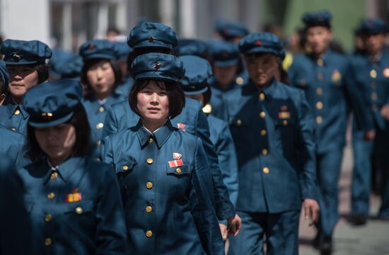 Opening of new residential area on Ryomyong Street in Pyongyang