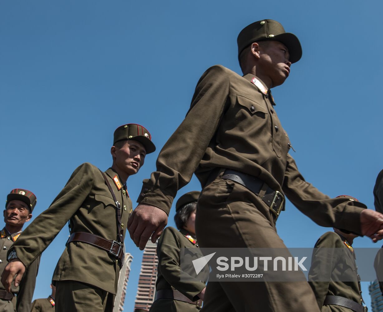 Opening of new residential area on Ryomyong Street in Pyongyang