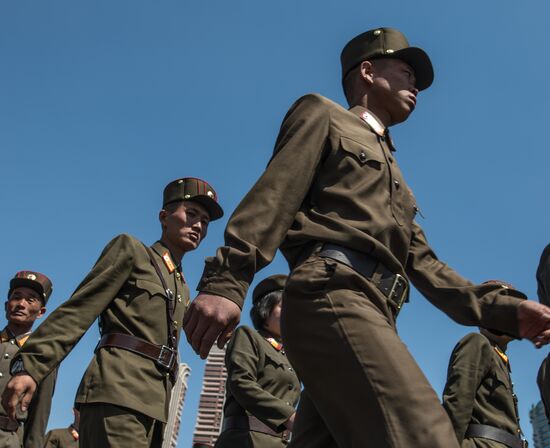 Opening of new residential area on Ryomyong Street in Pyongyang