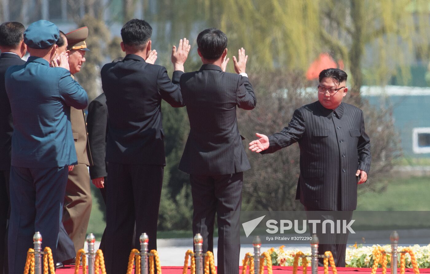 Opening of new residential area on Ryomyong Street in Pyongyang