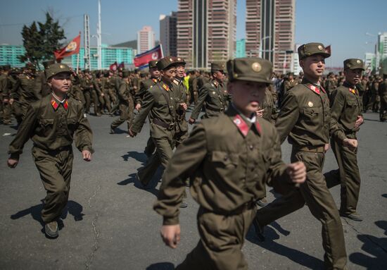 Opening of new residential area on Ryomyong Street in Pyongyang