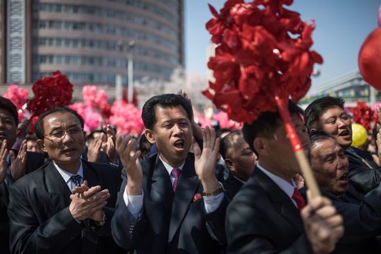 Opening of new residential area on Ryomyong Street in Pyongyang