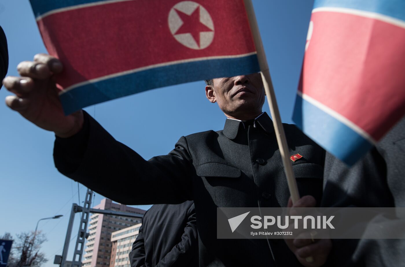 Opening of new residential area on Ryomyong Street in Pyongyang