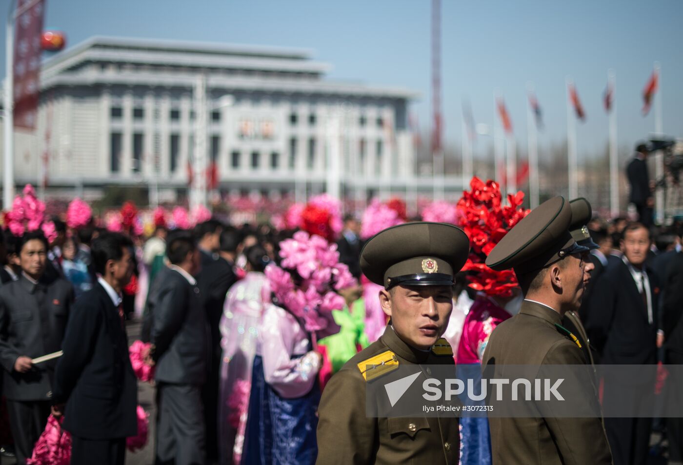 Opening of new residential area on Ryomyong Street in Pyongyang