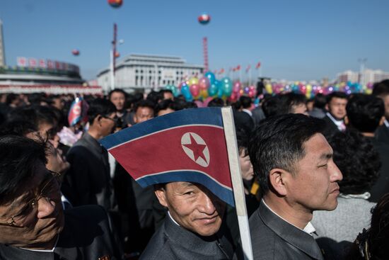 Opening of new residential area on Ryomyong Street in Pyongyang