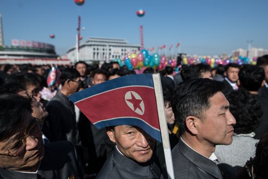 Opening of new residential area on Ryomyong Street in Pyongyang