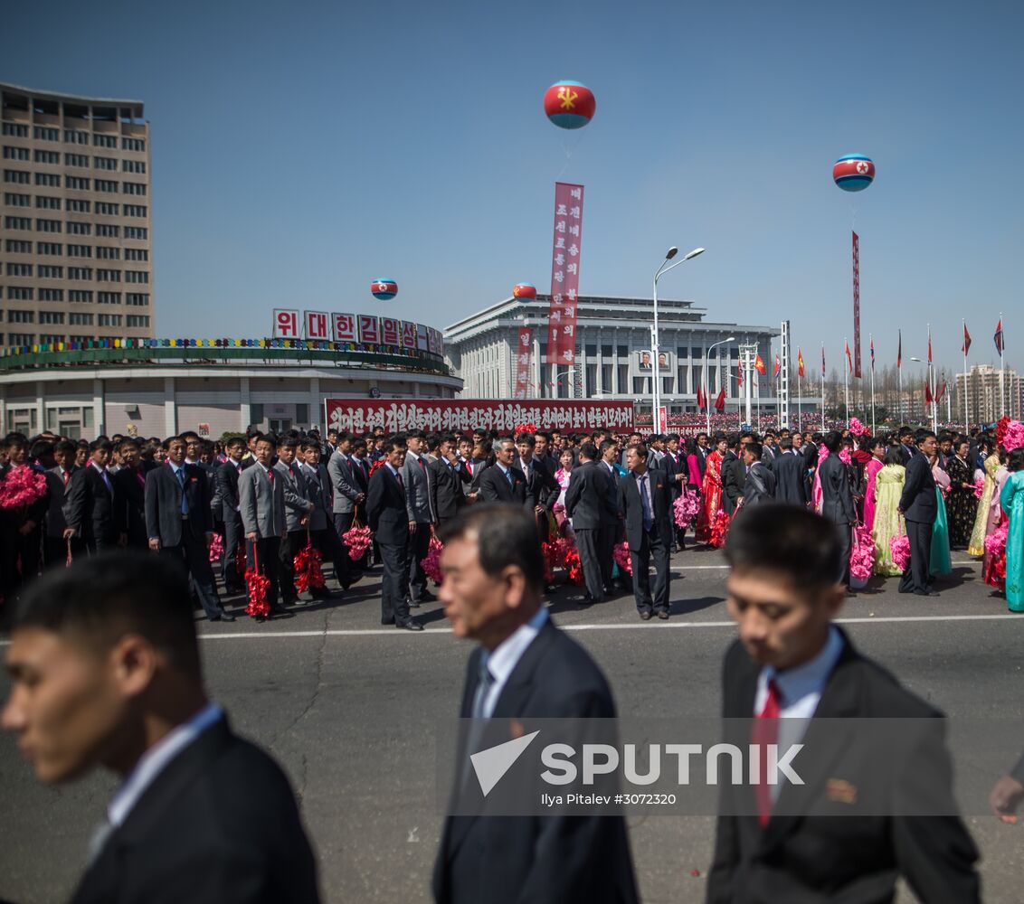 Opening of new residential area on Ryomyong Street in Pyongyang