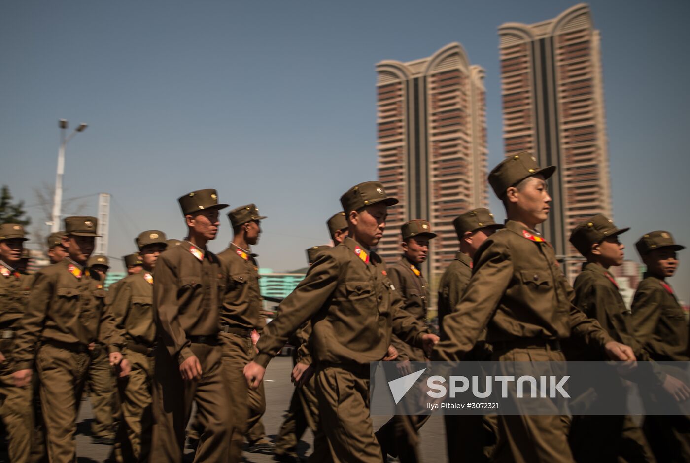 Opening of new residential area on Ryomyong Street in Pyongyang