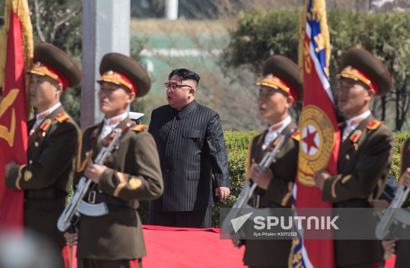 Opening of new residential area on Ryomyong Street in Pyongyang