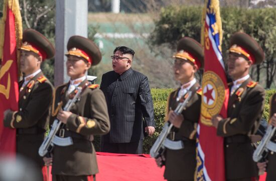 Opening of new residential area on Ryomyong Street in Pyongyang