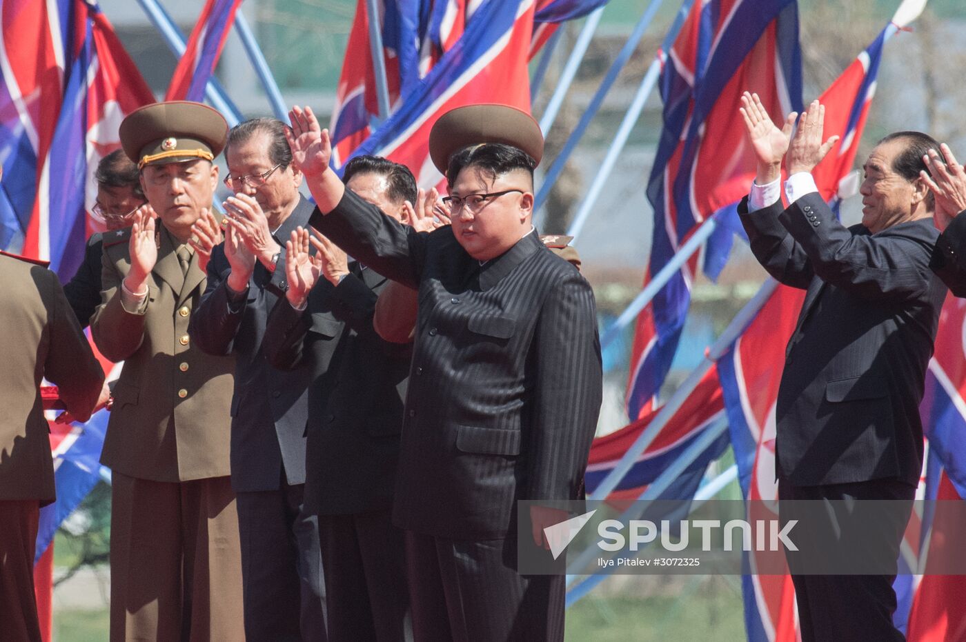 Opening of new residential area on Ryomyong Street in Pyongyang