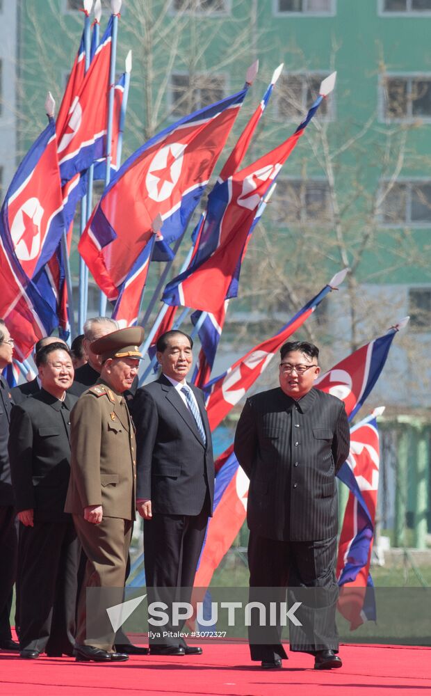 Opening of new residential area on Ryomyong Street in Pyongyang