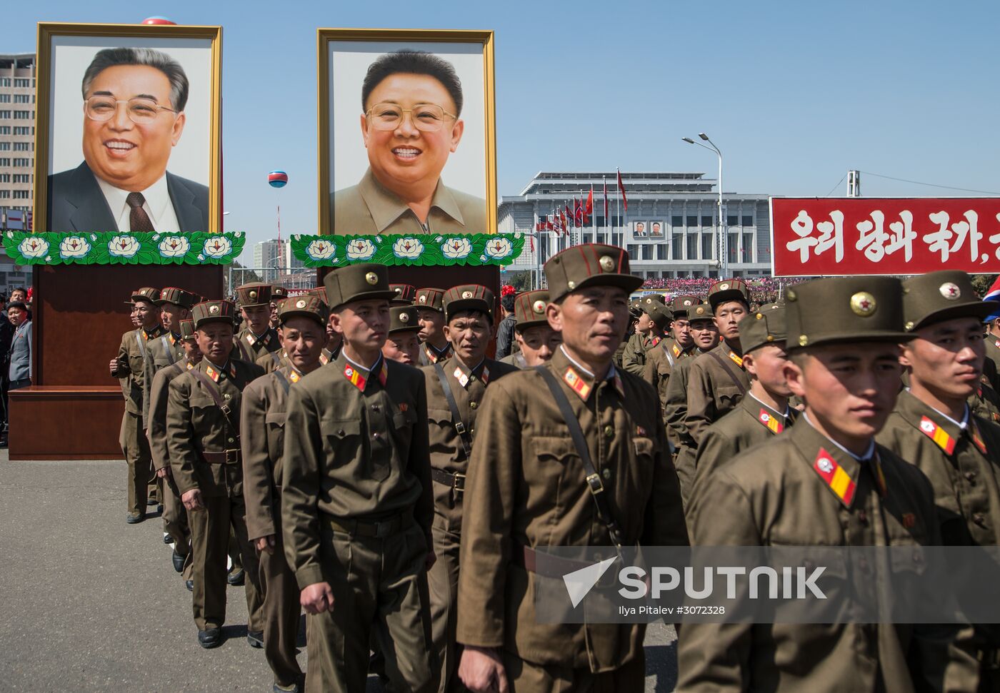 Opening of new residential area on Ryomyong Street in Pyongyang