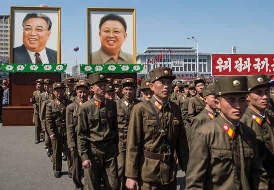 Opening of new residential area on Ryomyong Street in Pyongyang