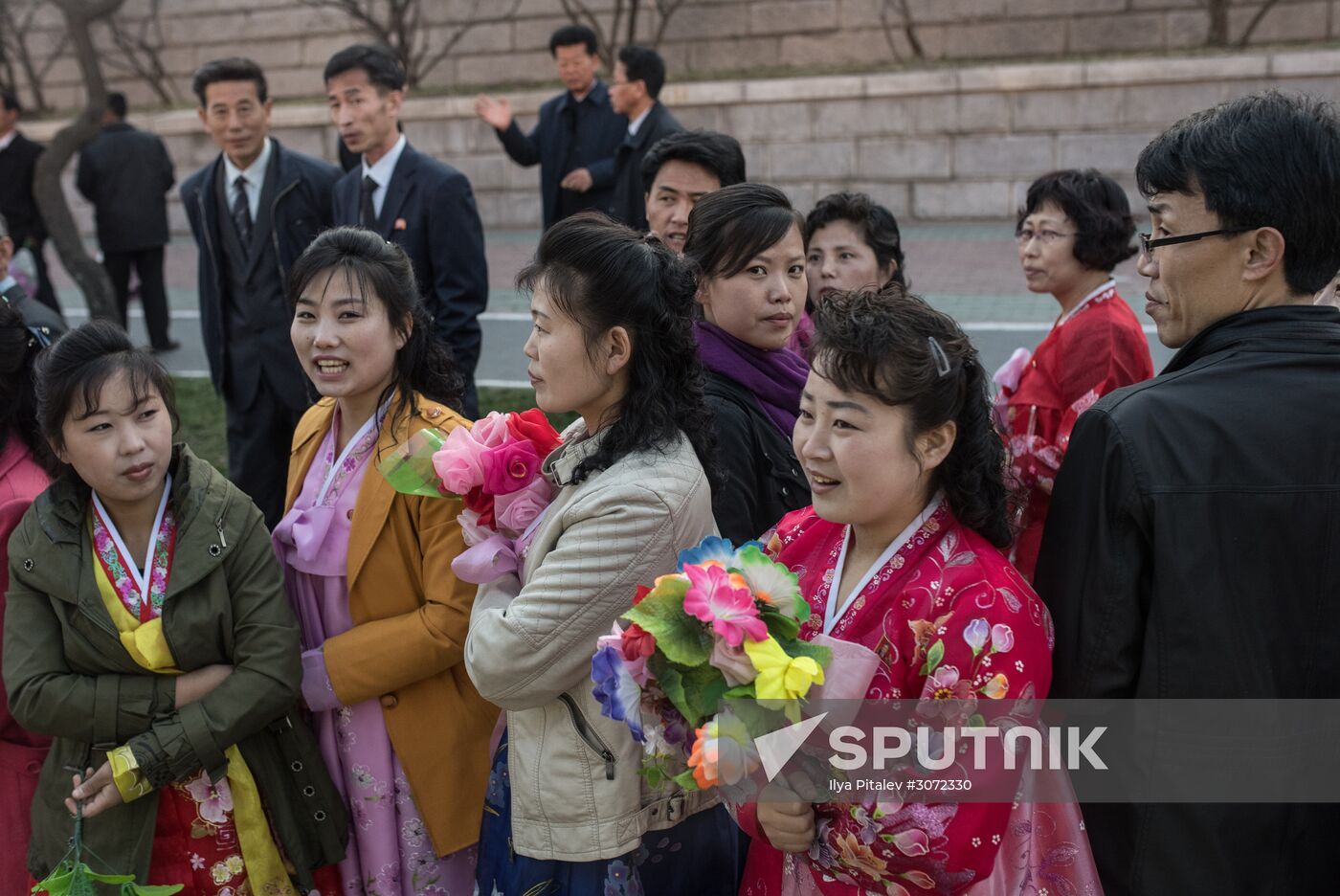 Opening of new residential area on Ryomyong Street in Pyongyang