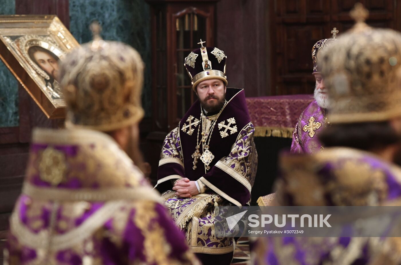 Patriarch holds service at Christ the Savior Cathedral on Maundy Thursday