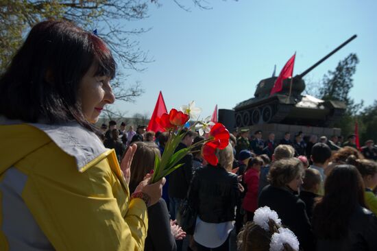 73d anniversary of liberation of Simferopol from Nazi invaders