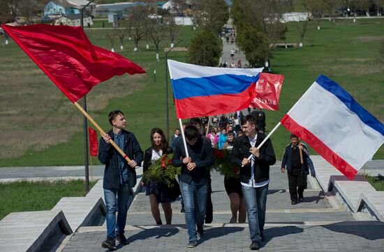 73d anniversary of liberation of Simferopol from Nazi invaders