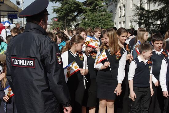 73d anniversary of liberation of Simferopol from Nazi invaders