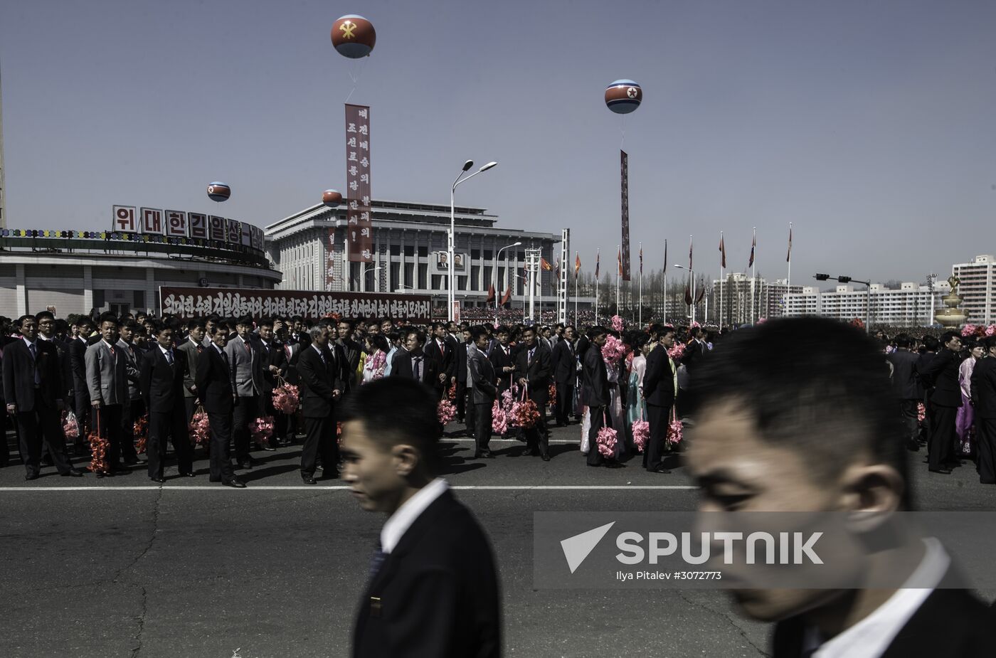 Opening of new residential complex on Ryomyong Street in Pyongyang