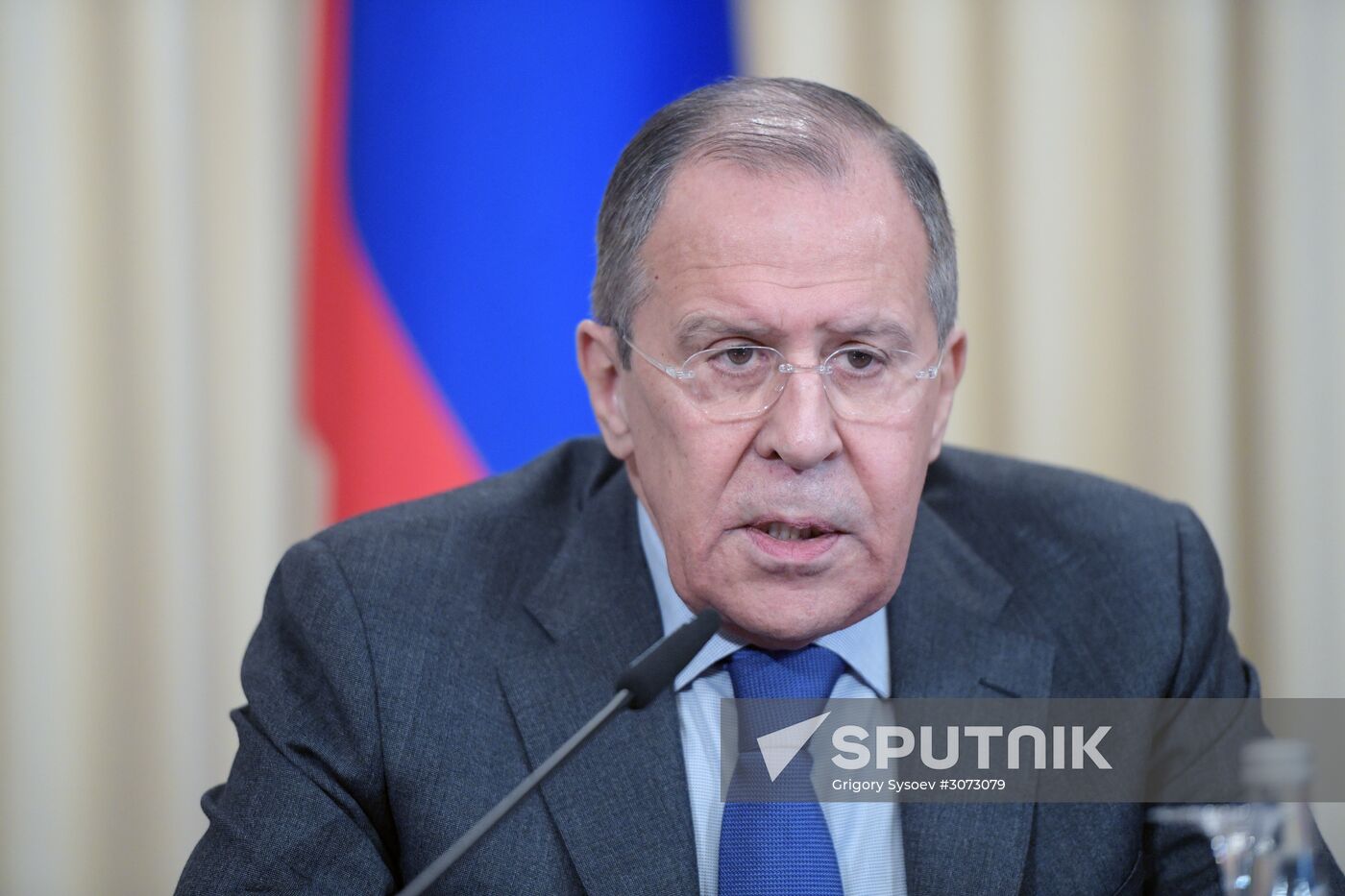 News conference of the Foreign Ministers of Russia, Iran and Syria