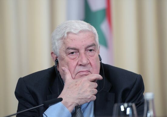 News conference of the Foreign Ministers of Russia, Iran and Syria