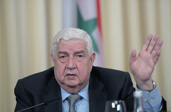 News conference of the Foreign Ministers of Russia, Iran and Syria